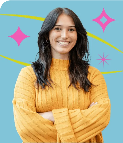 Teacher posing with arms crossed