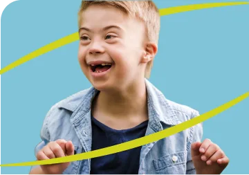 Photo of a student having a good time.